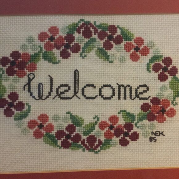 Stitched Welcome from 1985 - Picture 2 of 5